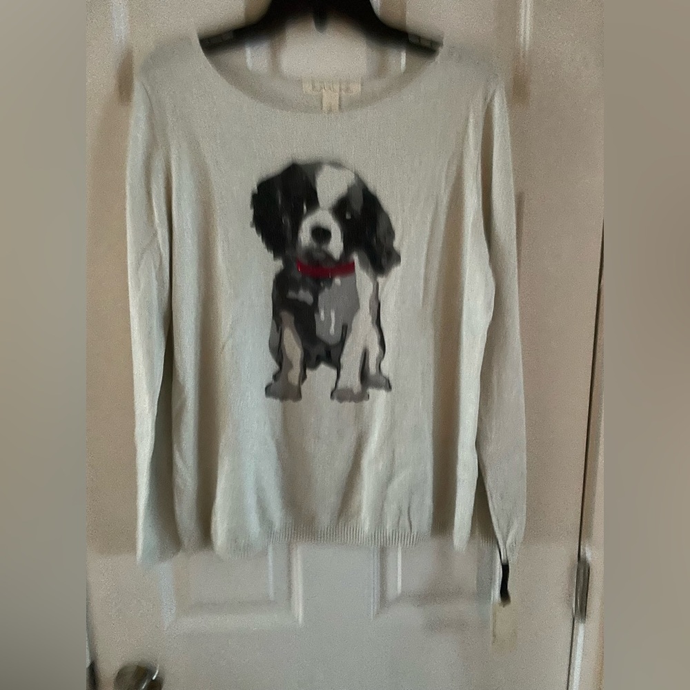 Grey sparkle dog sweater